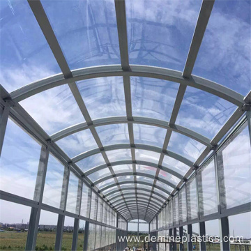 Safety anti scratch polycarbonate panel outdoor ceiling